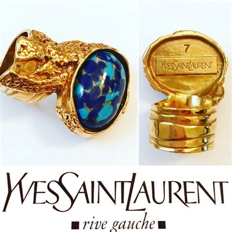 yves saint laurent ring with knuckle|BROOCHES AND RINGS .